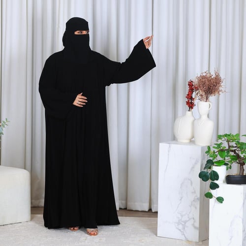 عبايه دبل كلوش كم مربع ملكي