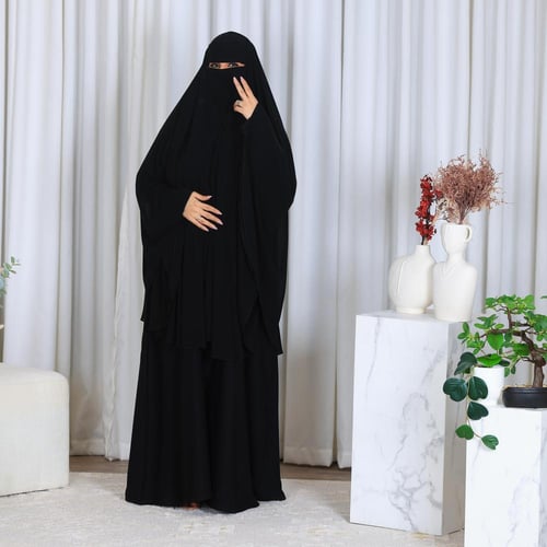 خمار على الراس مفتوح زارا قماش دانسونج الاصلي