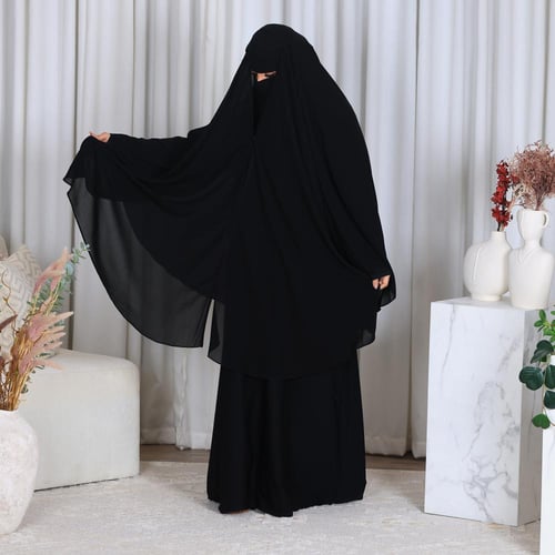 خمار على الراس مفتوح زارا قماش دانسونج الاصلي