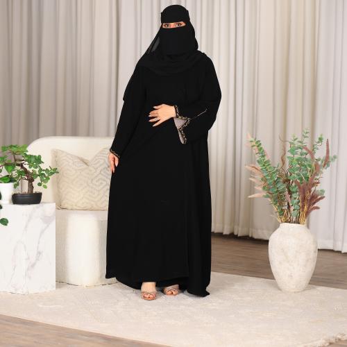 عباية كريب فيراري شك يدوي بداية الكم -عبايه اي لاي...