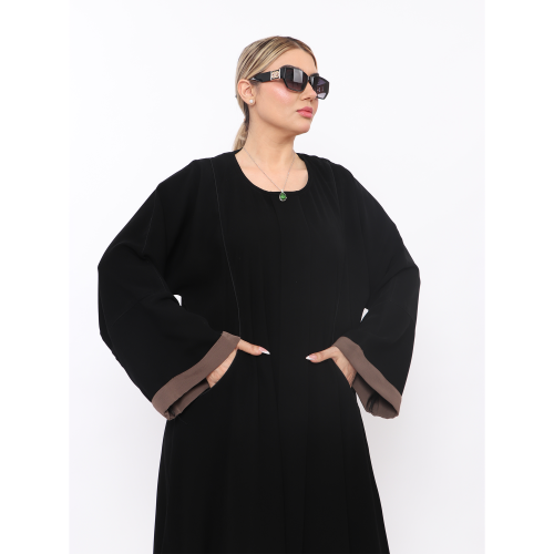 عباية قماش فيراري مقفل جيوب أماميه-تصميم انيق بلمس...