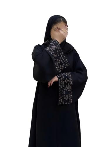 N521 عبايه نص كلوش كم مربع