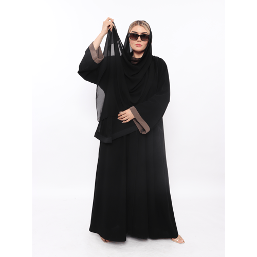 عباية قماش فيراري مقفل جيوب أماميه-تصميم انيق بلمس...