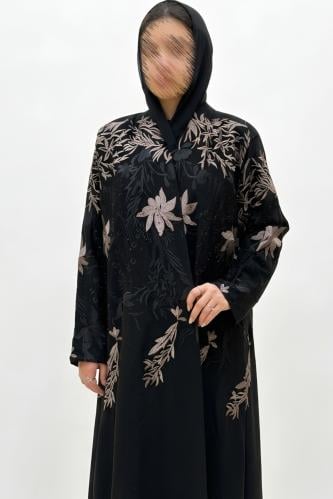T001 عباية مطرزة