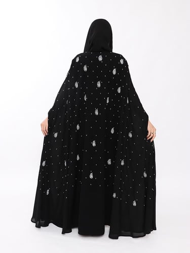 عبايه قطري شكل يديوي كامل العبايه قماش اندنوسي اما...