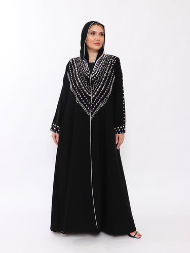 عبايه نصف كلوش فخمه جدا شك يدوي بطانه داخلي نظافه...