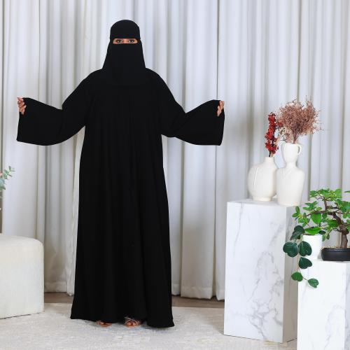 عبايه دبل كلوش كم مربع ملكي