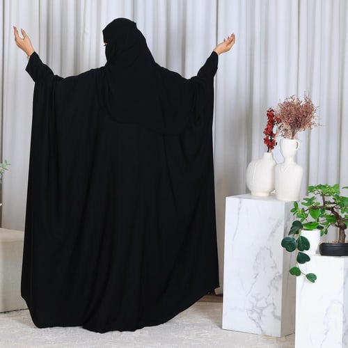 عبايه بشت كتف كم اسواره قماش جلاكسي