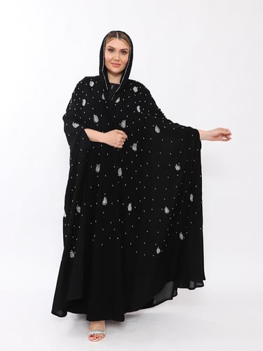 عبايه قطري شكل يديوي كامل العبايه قماش اندنوسي اما...