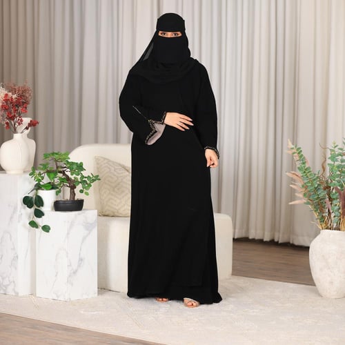 عباية كريب فيراري شك يدوي بداية الكم -عبايه اي لاي...