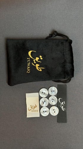 قماش طويق الصيفي - مقلم رمادي متوسط