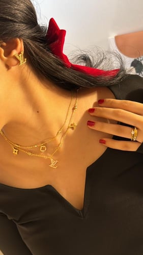 طقم سلسلة وحلق رقم 74