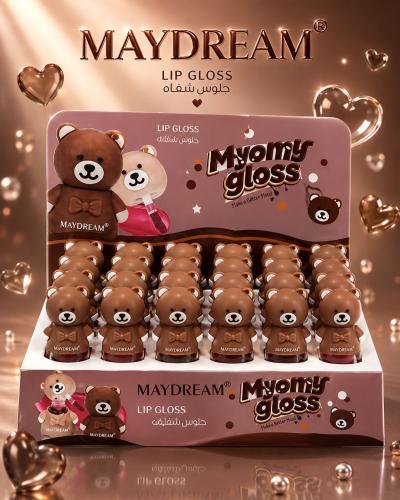 جلوس الشفايف بشكل الدب 24 حبه Maydream Myomy Gloss