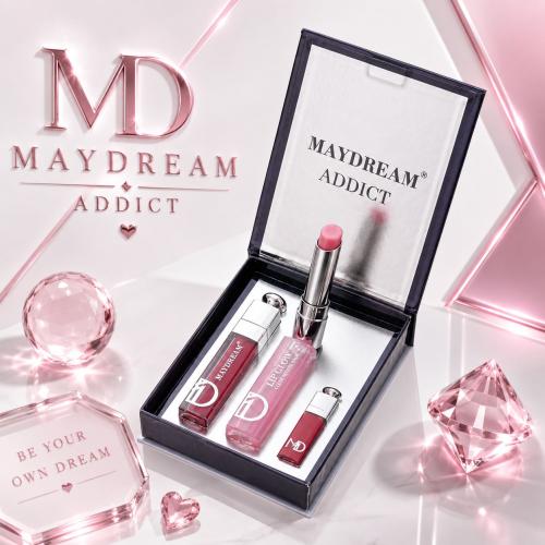 طقم روج سائل + مرطب شفايف+جلوس MAYDREAM
