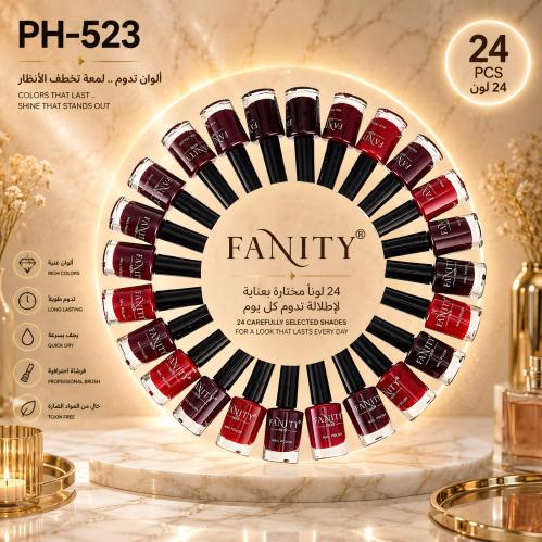 طلاء اظافر عودي فخمة 24 حبة FANITY PH-523
