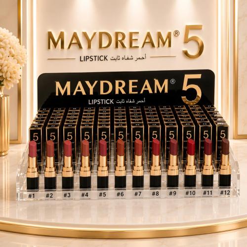مجموعة أحمر الشفاه الثابت من MAYDREAM® (12 لوناً س...
