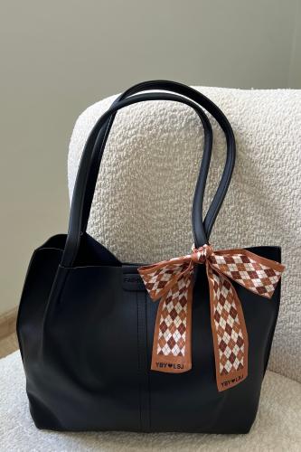 شنطة جلد _ اسود