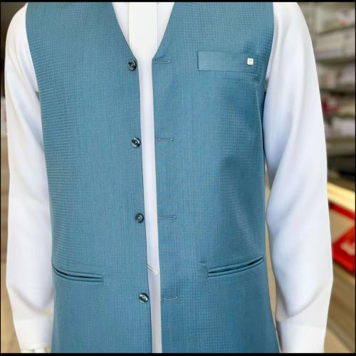 صديري وجه واحد لون سماوي