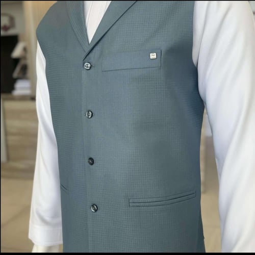 سديري فيس واحد لون سماوي مربعات