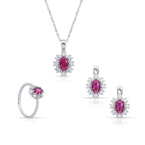 نصف طقم ناعم ياقوتي