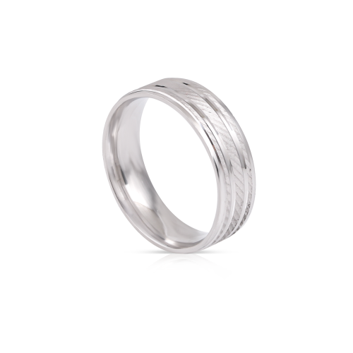 دبلة رجالية فضة موديل 7