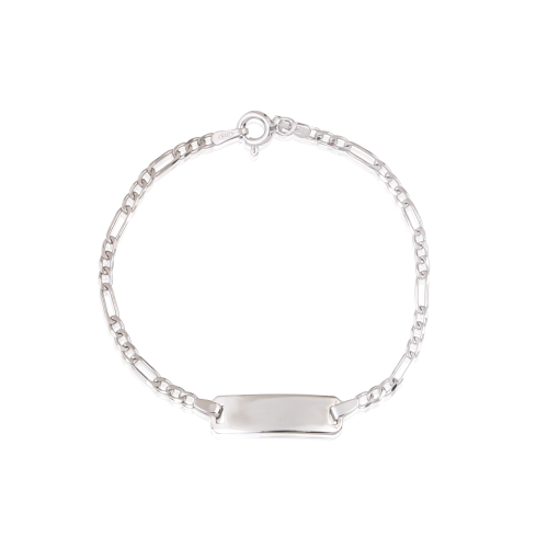 اسورة اطفال فضة مستطيل سادة صغير