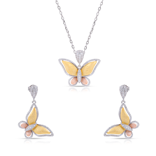 نصف طقم فراشة انيق