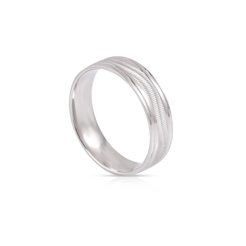 دبلة رجالية فضة موديل 10