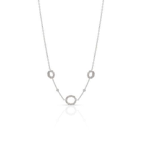 سلسلة ثلاث حلقات ليزر فضي