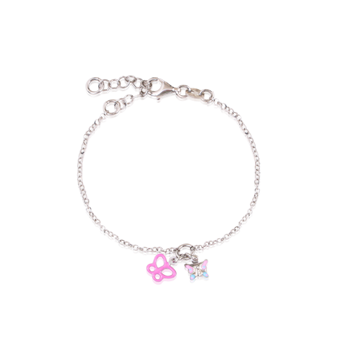 اسورة اطفال فضة فراشات ملونة