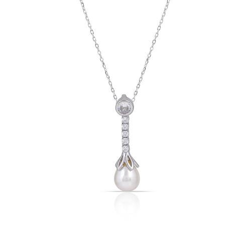 تعليقة تنس طويلة مع لؤلؤ