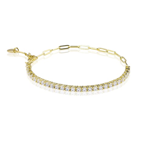 اسورة تنس فضي - ذهبي مع جنزير