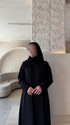 عباية نص كلوش ازرار امامية