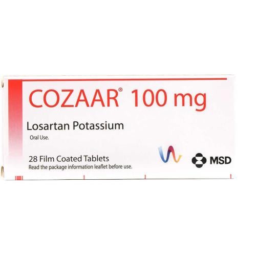 كوزار 100 مجم 28 قرص - Cozaar 100 mg 28 Tablet