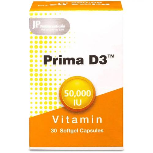 بريما فيتامين د3 50000 وحده 30 كبسولة - Prima D3 5...