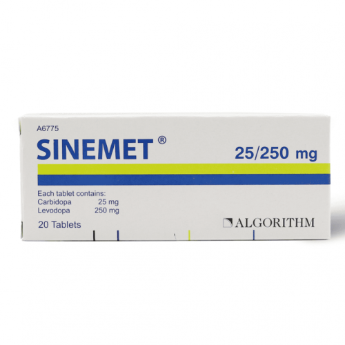 سينميت 250/25 مجم 20 قرص - Sinemet 25/250 mg 20 Ta...