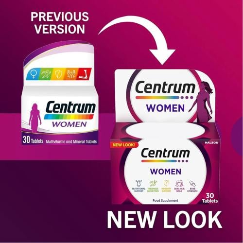 سنتروم فيتامين للنساء 30 قرص - centrum women suppl...