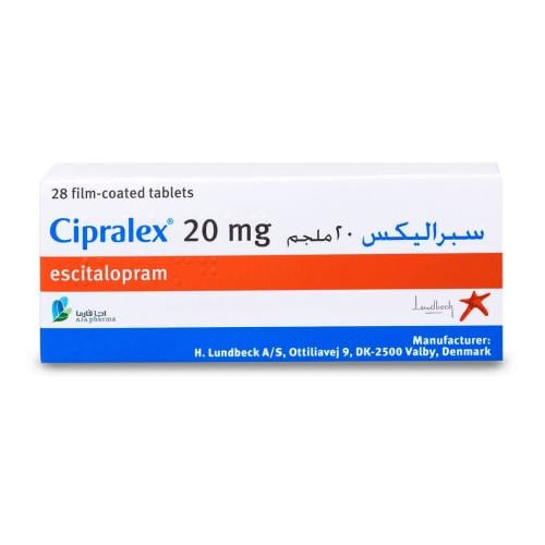 سبرالكس 20 مجم 28 قرص - Cipralex 20 mg 28 Tablet