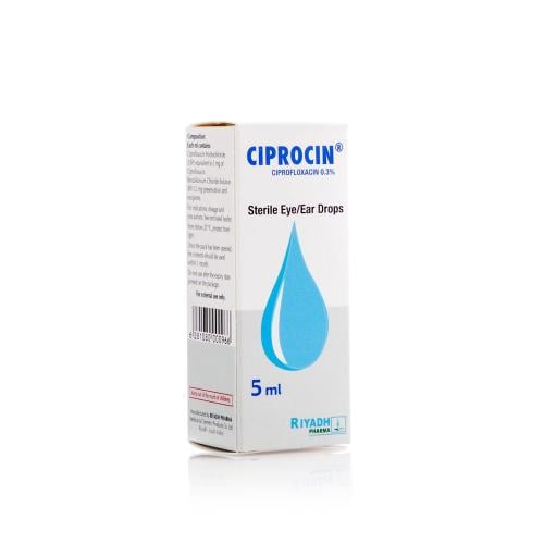 سيبروسين نقط عين و أذن 5 مل - Ciprocin Eye/Ear Dro...