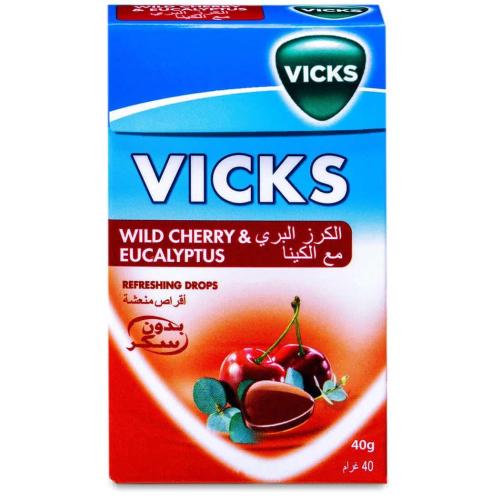 فيكس استحلاب 40 جم كرز بدون سكر - Vicks Lozenge 40...