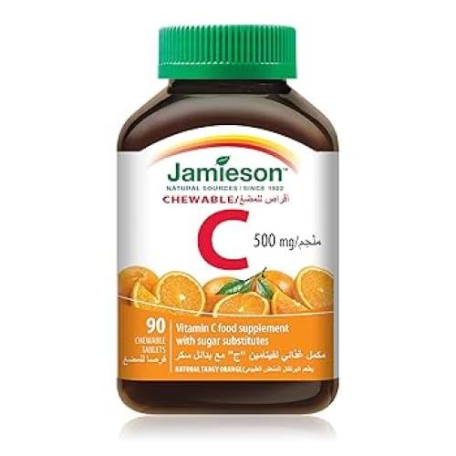 جاميسون فيتامين ج 500 مجم 90 قرص للمضغ - Jamieson...