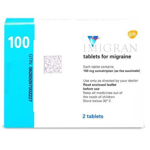 ايميجران 100 مجم 2 قرص - Imigran 100 mg 2 Tablet