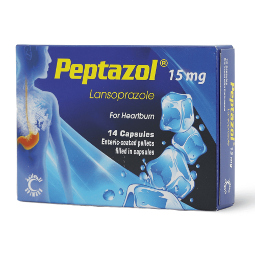بيبتازول 15 مجم 14 كبسوله - Peptazole 15 mg 14 Cap...