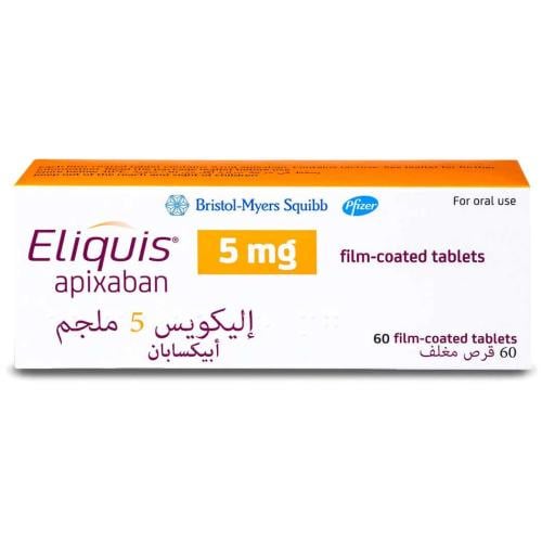 اليكويس 5مجم 60 قرص - Eliquis 5 mg 60 Tablet
