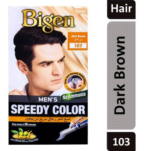 بيجين سبيدي صبغة شعر مين بني غامق 103 - Bigen Mens...