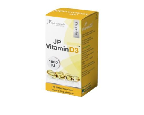 جي بي فيتامين د3 1000 90 كبسولة - JP Vitamin D3 Ca...
