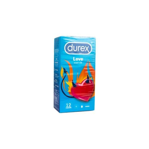 ديوركس واقي ذكري لوف ايزي اون 12 قطعة - DUREX COND...