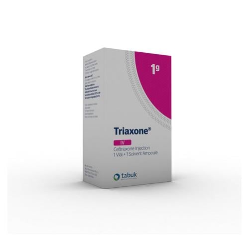 ترياكسون 1 جم فيال للحقن الوريدي - Triaxone 1 gm I...
