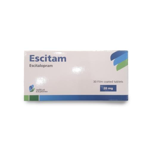 إسيتام 20 مجم 30 قرص - Escitam 20 mg 30 Tablet