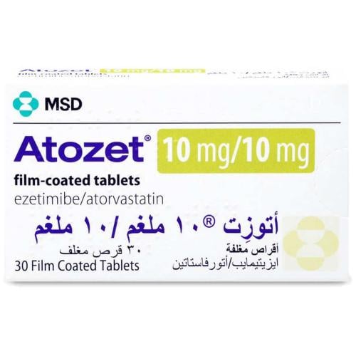 أتوزت 10 /10 مجم 30 قرص - Atozet 10/10 mg 30 Table...